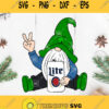 Miller Lite Gnome Svg St Patricks Day Svg Gnome Beer Shamrock Svg