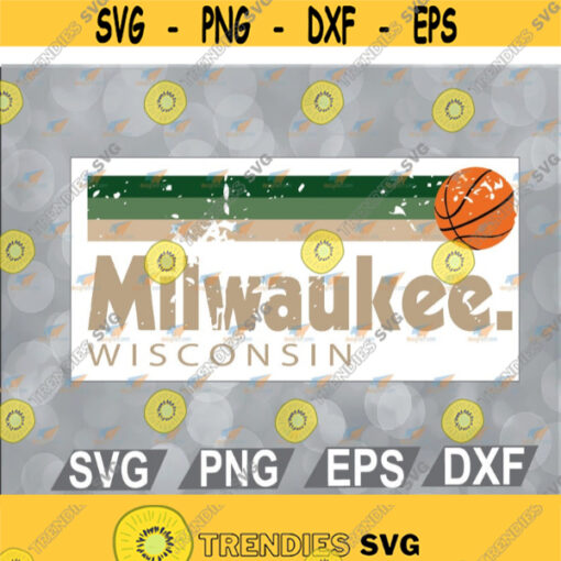 Milwaukee Basketball B Ball City Retro Milwaukee svg eps dxf png digital Design 111