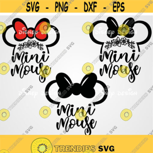 Mini Mouse svg Minnie Mouse SVG Instant Download Minnie Mouse Head svg Mommy Mouse svg Cut File Minnie Bow svg Disney Trip svg Disney Design 336