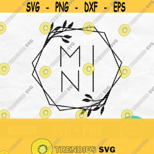 Mini Svg Files For Cricut Hexagon Svg Floral Svg Frame Mommy And Me Svg Mini Mama Svg Glowforge Mothers Day Svg Mini Png Design 661