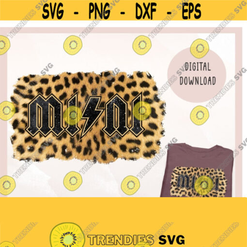Mini png Rock Mini Sublimation png Cheetah Print Mini png Mini Lightning Bolt png Mama png Leopard Sublimation Design