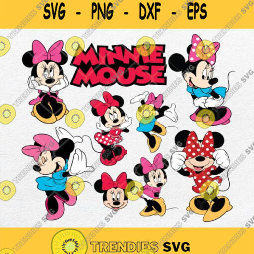 Minie Mouse Disney Svg Png Dxf Eps