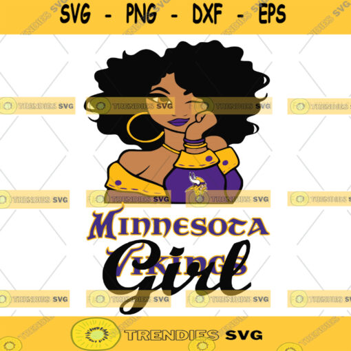 Minnesota Vikings Girl NFL Svg Girl Nfl Sport Sport Svg Girl Cut File Silhouette Svg Cutting Files Download Instant BaseBall Svg Football Svg HockeyTeam