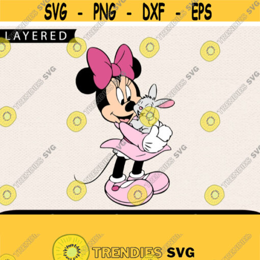 Minnie Bunny Svg Easter Svg Bunny Svg Minnie Svg Disney Svg Easter Disney Svg Svg For Kids Familky Svg Holiday Svg Design 360