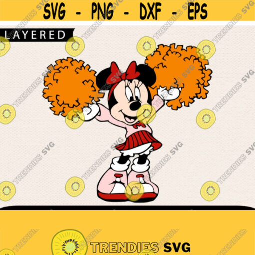 Minnie Cheerleader Svg Sport Svg Minnie Mouse Svg Disney Sport Svg Disney Svg Minnie Svg Svg For Girl Cricut Files Design 242