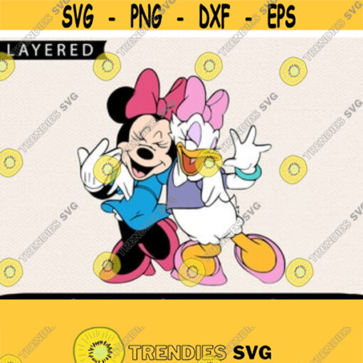 Minnie Daisy Svg Minnie Svg Daisy Svg Disney Svg Cricut Files Friends Svg Svg For Girl Minnie Daisy Friends Svg Design 96