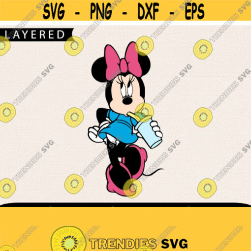 Minnie Drink Svg Minnie Svg Disney Minnie Mouse Svg Disney Svg Minnie Mouse Svg Disney Cartoon Svg Svg For Gilr Design 438