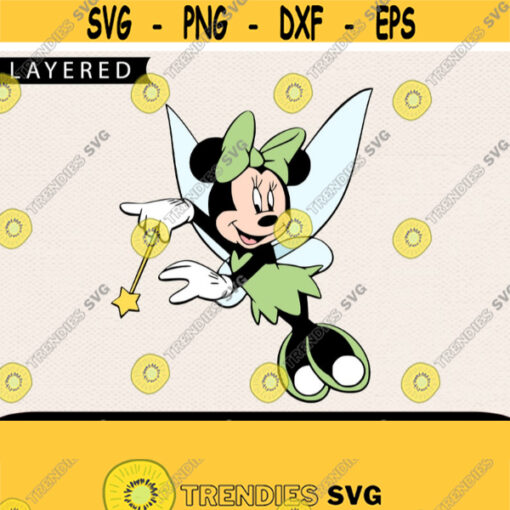 Minnie Fairy Svg Cricut Files Minnie Svg Fairy Svg Svg For Girl Disney Svg Disney Fairy Svg Minnie Mouse Svg Design 305
