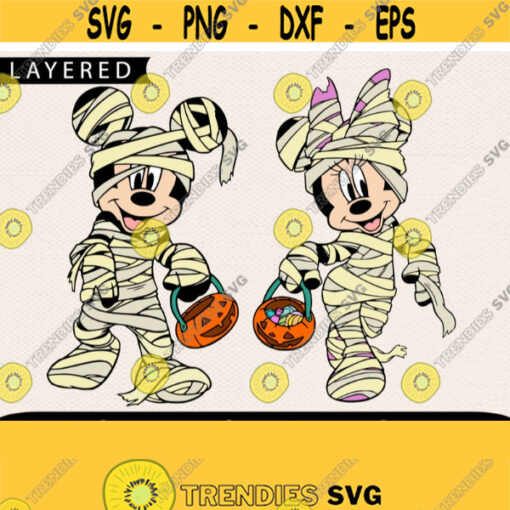 Minnie Mickey Halloween Mummy Svg Halloween Svg Party Svg Mummy Svg Cricut File Svg File Design 484