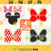Minnie Mouse Bow SVG Minnie Mouse SVG Red Bow Minnie Mouse Head instant download png Cut File svg file Silhouette Design 240