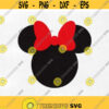 Minnie Mouse SVG Minnie Mouse Instant Download Minnie Mouse Head Vector Minnie Mouse Cut File Minnie Mouse for Silhouette and Cricut Design 3