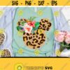 Minnie Mouse Sublimation Design PNG Floral Minnie PNG Leopard Minnie Svg Minnie Png Disney Png Floral Png Minnie Head PNG Design 177