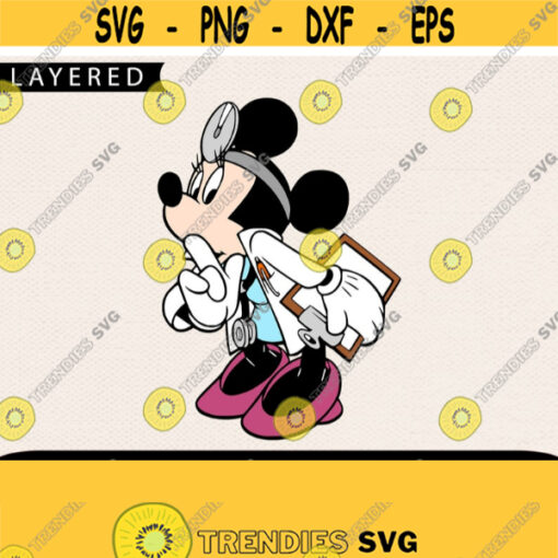 Minnie Nurse Svg Minnie Mouse Svg Minnie Svg Cricut Files Disney Svg Cut Files Svg For Girl Svg For Nurse Design 387