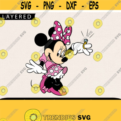 Minnie Ring Svg Minnie Svg Ring Svg Disney Svg Cricut Files Proposal Svg Wedding Svg Svg For Girl Design 181