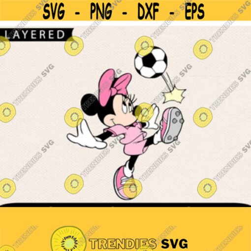 Minnie Soccer Svg Minnie Svg Minnie Mouse Svg Cricut Svg Disney Svg Disney Sport Svg Soccer Svg Svg For Girl Design 98