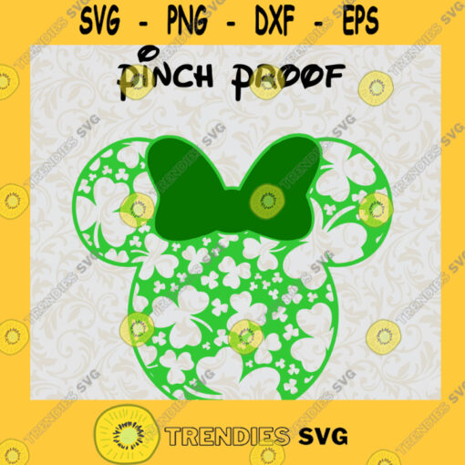 Minnie St Patrick Day Svg Pinch Proof svg St Patricks Day svg Mouse svg St Pattys Day svg Svg File For Cricut