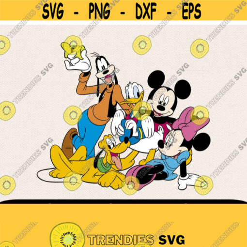 Minnie and Friends Svg Svg Cricut Svg Files Minnie Svg Mickey Svg Goofy Svg Donald Svg Pluto Svg Design 370