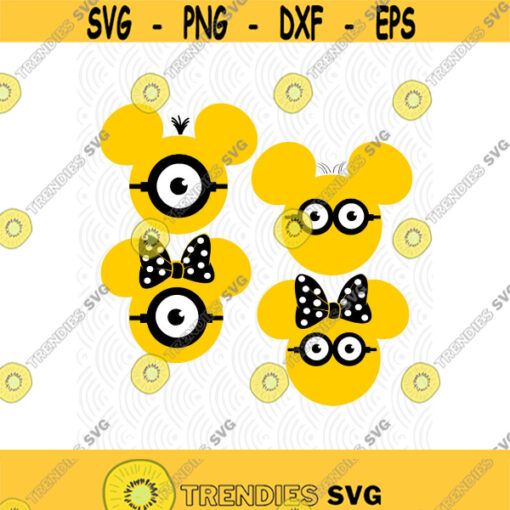 Minons Mouse Ears Cuttable Designs in SVG DXF PNG Ai Pdf Jpeg Eps Design 122