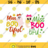 Miss Bootiful Halloween Ghost Cuttable SVG PNG DXF eps Designs Cameo File Silhouette Design 890