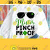 Mister Pinch Proof Svg Cool Patricks Day Shirt Svg Design Aviator Sunglasses with Lucky Clover Svg Male Patricks Shirt Svg Man Boy Dad Design 337