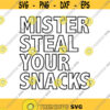 Mister Steal your snacks Decal Files cut files for cricut svg png dxf Design 378
