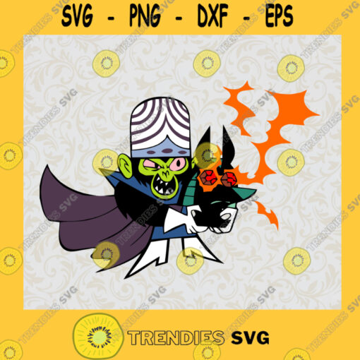 Mojo Jojo and The Bat The Gangreen Gang Powerpuff Girl Villains SVG Digital Files Cut Files For Cricut Instant Download Vector Download Print Files