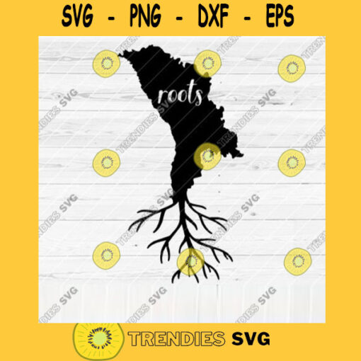 Moldova Roots SVG File Home Native Map Vector SVG Design for Cutting Machine Cut Files for Cricut Silhouette Png Pdf Eps Dxf SVG