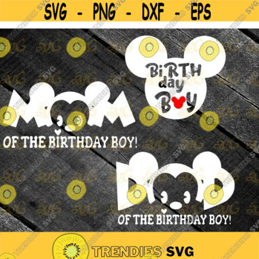 Mom Of The Birthday Boy Svg birthday svg cricut file clipart svg png eps dxf Design 575 .jpg