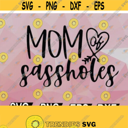 Mom of Sassholes Women Tees Mama Svg Eps Png Dxf Digital Download Design 32