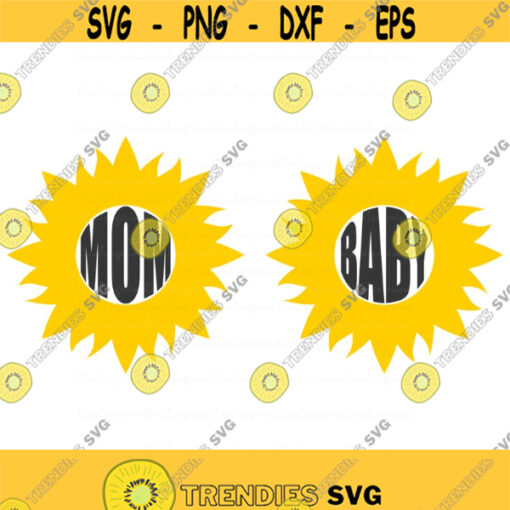 Mom svg baby svg sunflower svg png dxf Cutting files Cricut Cute svg designs print for t shirt quote svg Design 837