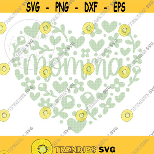 Momma Floral Heart Svg Momma SVG Happy Mothers Day Svg Mothers Day Shirt Svg Momma Birthday Svg Mom Svg Momma SVG Mama Shirt SVG Design 386
