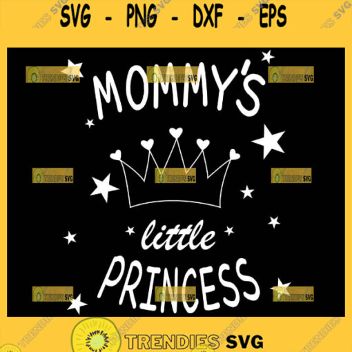 Mommy Little Princess Svg Crown With Heart Svg 1