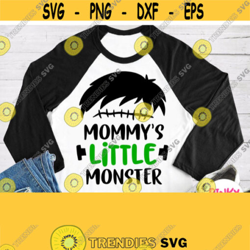 Mommys Little Monster Svg Baby Boy Halloween Shirt Svg Moms Frankenstein Svg 1st Halloween Svg File for Cricut Silhouette Kid Downloads Design 555