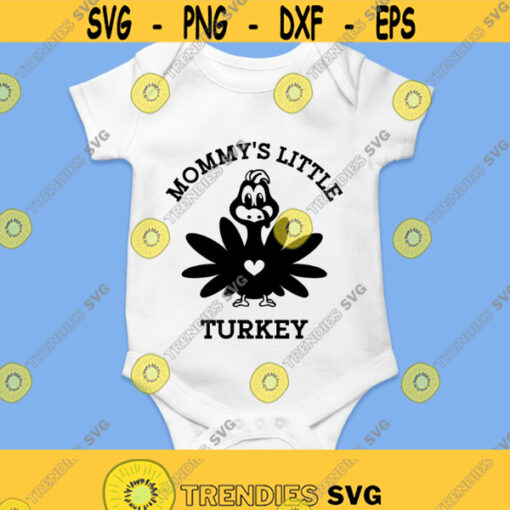 Mommys Little Turkey Svg Png Eps Pdf Files Little Turkey Svg Thanksgiving Onesie Svg Turkey Onesie Svg Cricut Silhouette Design 304