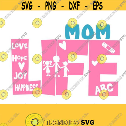 Moms Life SVG Studio 3 DXF EPS Ps Ai and Pdf Cutting Files for Electronic Cutting Machines