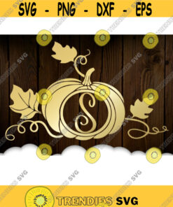Monogram Pumpkin SVG  Pumpkin SVG  Thanksgiving Svg  Harvest Svg  Fall Svg  Personalized Svg  Silhouette Files  Svg Files For Cricut