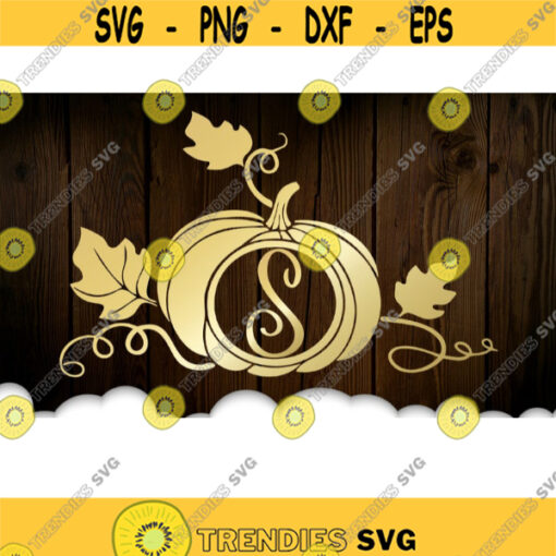 Monogram Pumpkin SVG Pumpkin SVG Thanksgiving Svg Harvest Svg Fall Svg Personalized Svg Silhouette Files Svg Files For Cricut .jpg