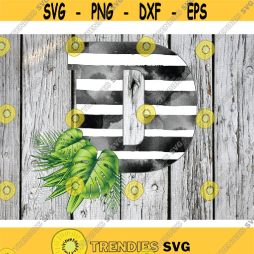 Monogram png Digital Download D png Tropical PNG Monstera png file plants png Stripe png Alphabet png Letter D sublimation Design 636 .jpg