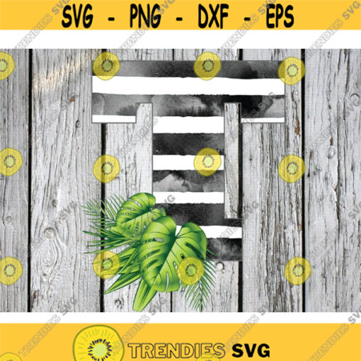 Monogram png Digital Download T png Tropical PNG Monstera png file plants png Stripe png Alphabet png Letter T sublimation Design 187 .jpg