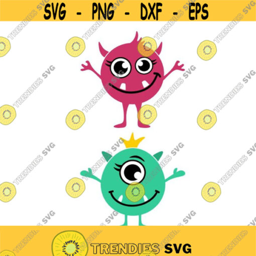 Monster Cuttable Design SVG PNG DXF eps Designs Cameo File Silhouette Design 687