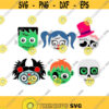 Monster Face Halloween Cuttable SVG PNG DXF eps Designs Cameo File Silhouette Design 1071
