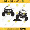Monster Truck SVG DXF Front view Big Monster Off Road Adventure Truck Silhouette svg dxf Cut File for Circut Clipart Clip Art copy