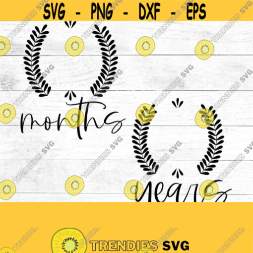 Monthly baby photo SVG monthly photoshoot monthly props Monthy and yearly SVG baby shower gift DIY digital download Design 167