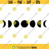 Moon Phase SVG. Moon PDF. Moon Phase Cutting file. Moon Svg. Moon Phase Silhouette. Moon Phase Png. Circle Moon Phase. Moon Phase Vector.