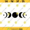 Moon Phases Decal Files cut files for cricut svg png dxf Design 40