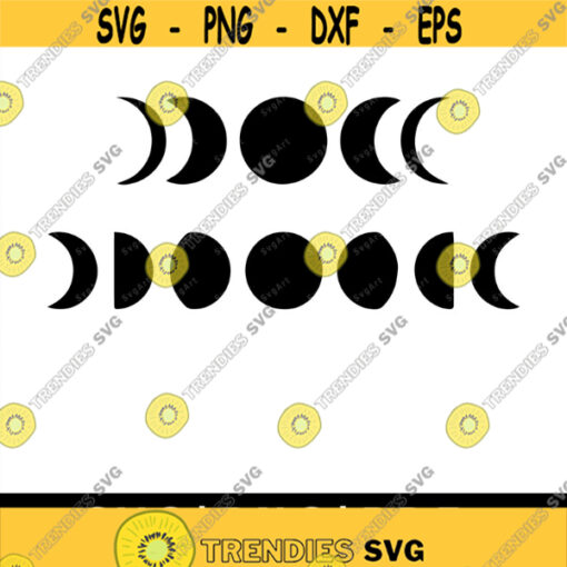 Moon Phases Svg Bundle PNG PDF Cricut Silhouette Cricut svg Silhouette svg Digital Download Moon Svg Design 2013