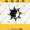 Moon and Sun Svg Moon and Sun Shirt Svg Moon and Sun Design Cutting FileDesign 839