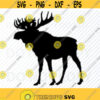 Moose SVG Files For Cricut Moose Silhouette Clip Art Antlers svg Eps Moose Png dxf ClipArt Woodland Moose vector images Design 94