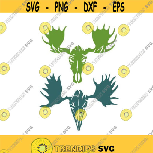 Moose Skull Skeleton Cuttable Design SVG PNG DXF eps Designs Cameo File Silhouette Design 910