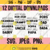 Most Loved SVG Bundle Instant Download Cricut Cut File Dad svg Bundle Fathers Day svg png Bundle Grandpa Svg Bundle Papa svg Design 792